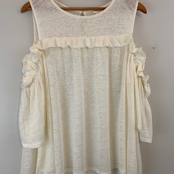 Anthropologie Cold Shoulder Top - Picture 4 of 5